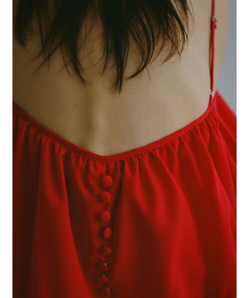 ELENDEEK（エレンディーク）の「バックティアードキャミワンピース（ワンピース・レディース・ブラック/レッド・FREE）」の13枚目の写真