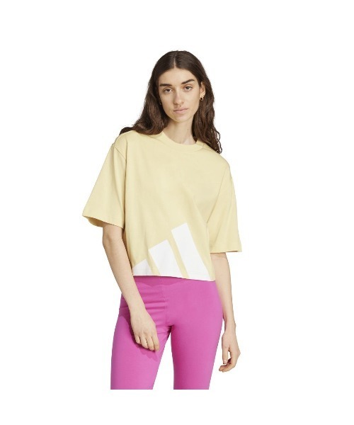 adidas(アディダス)の「アディダス adidas エッセンシャルズ ビッグロゴTシャツ(Tシャツ/カットソー・レディース・サンドグレー/チャコールグレー/ペールイエロー・S/M/L/XL)」の14枚目の写真