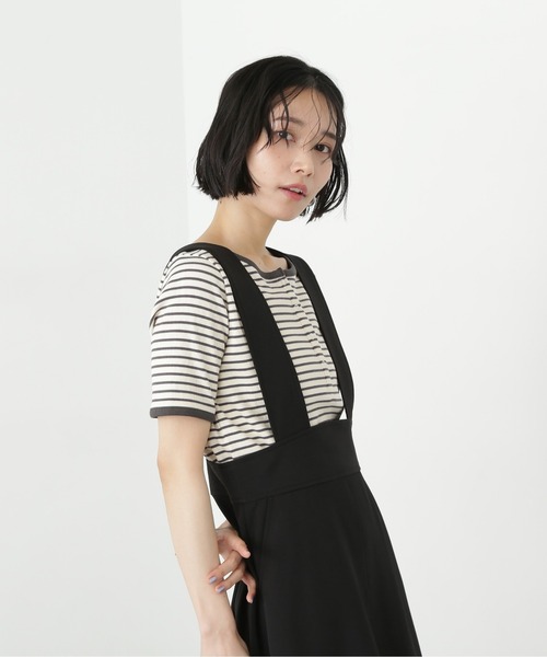 N.(N. Natural Beauty Basic)(エヌエヌナチュラルビューティーベーシック)の「ヘンリーネック五分袖カットソー(Tシャツ/カットソー・レディース・オフホワイト/ピンク/ホワイト系その他・MEDIUM)」の15枚目の写真