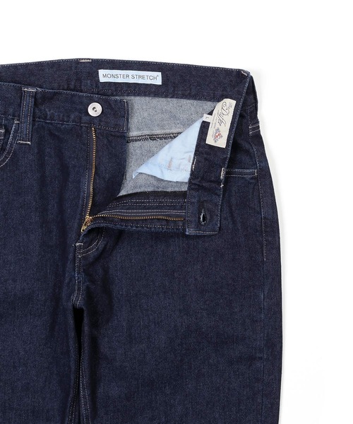The DUFFER of ST.GEORGE（ザダファーオブセントジョージ）の「MONSTER STRETCH DENIM：モンスターストレッチ スキニーデニムパンツ スキニージーンズ（デニムパンツ・メンズ・ダークインディゴブルー・SMALL/MEDIUM/LARGE/X-LARGE）」の7枚目の写真