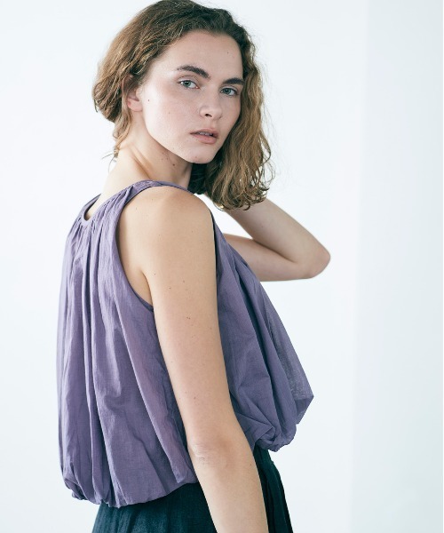 WALANCE(ワランス)の「organic cotton balloon top(タンクトップ・レディース・ダークグレー/ブラウン/パープル・FREE)」の14枚目の写真