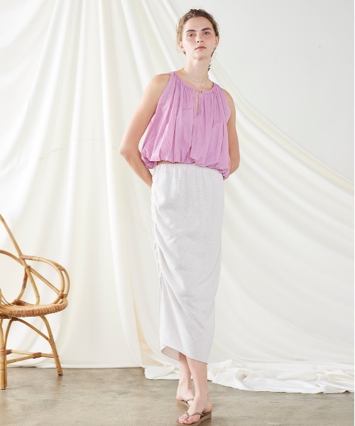 WALANCE(ワランス)の「organic cotton balloon top(タンクトップ・レディース・ダークグレー/ブラウン/パープル・FREE)」の22枚目の写真