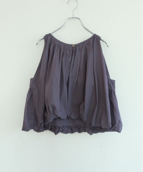 WALANCE(ワランス)の「organic cotton balloon top(タンクトップ・レディース・ダークグレー/ブラウン/パープル・FREE)」の6枚目の写真