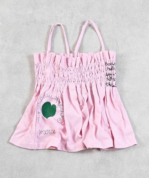 MARKEY'S（マーキーズ）の「カットシャーリングチュニック（チュニック・キッズ・ライトピンク/オフホワイト/チャコール・M/S/LL/L）」の4枚目の写真