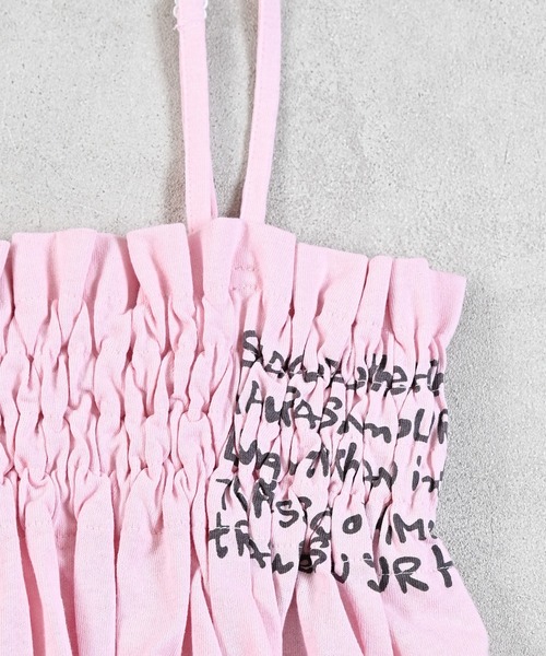 MARKEY'S（マーキーズ）の「カットシャーリングチュニック（チュニック・キッズ・ライトピンク/オフホワイト/チャコール・M/S/LL/L）」の7枚目の写真