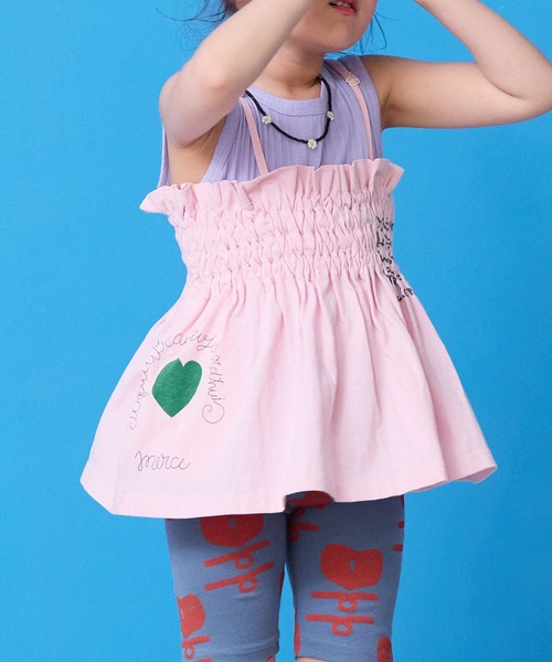 MARKEY'S（マーキーズ）の「カットシャーリングチュニック（チュニック・キッズ・ライトピンク/オフホワイト/チャコール・M/S/LL/L）」の5枚目の写真