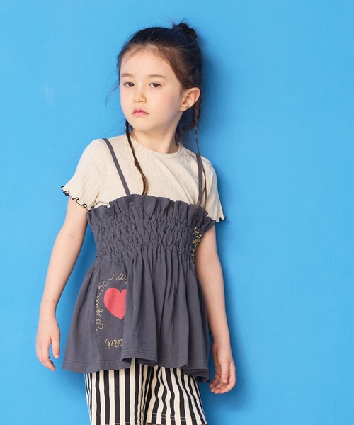 MARKEY'S（マーキーズ）の「カットシャーリングチュニック（チュニック・キッズ・ライトピンク/オフホワイト/チャコール・M/S/LL/L）」の22枚目の写真