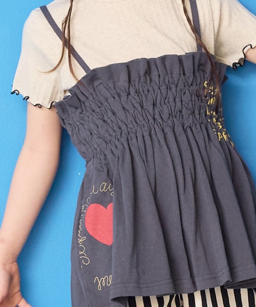 MARKEY'S（マーキーズ）の「カットシャーリングチュニック（チュニック・キッズ・ライトピンク/オフホワイト/チャコール・M/S/LL/L）」の21枚目の写真