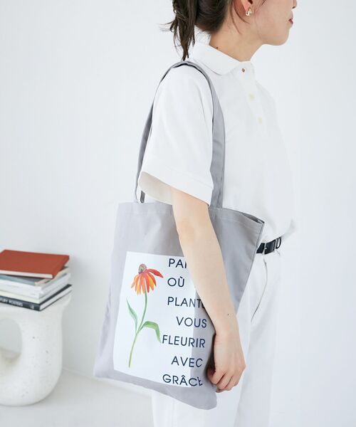 le.coeur blanc（ルクールブラン）の「TOLIGHT×le.coeur blancトートバッグ（トートバッグ・レディース・グレー/アイボリー・FREE）」の2枚目の写真