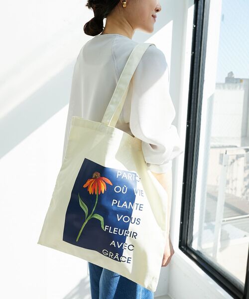 le.coeur blanc（ルクールブラン）の「TOLIGHT×le.coeur blancトートバッグ（トートバッグ・レディース・グレー/アイボリー・FREE）」の10枚目の写真