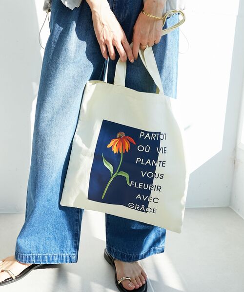 le.coeur blanc（ルクールブラン）の「TOLIGHT×le.coeur blancトートバッグ（トートバッグ・レディース・グレー/アイボリー・FREE）」の12枚目の写真