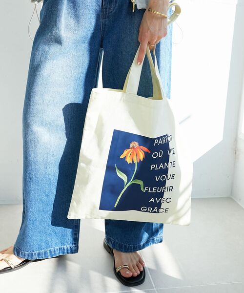 le.coeur blanc（ルクールブラン）の「TOLIGHT×le.coeur blancトートバッグ（トートバッグ・レディース・グレー/アイボリー・FREE）」の13枚目の写真