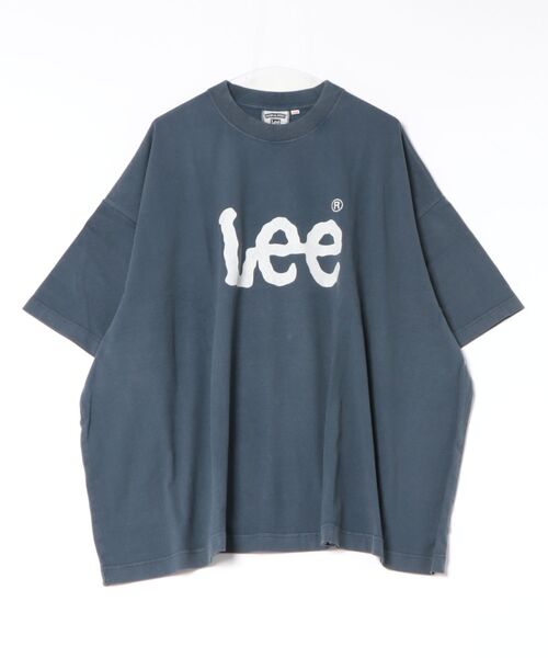 Lee(リー)の「【Lee】LT3196 SUPERSIZED LEE LOGO S/S TEE(Tシャツ/カットソー・メンズ・ブラック/グレー/ホワイト/ネイビー・FREE)」の2枚目の写真