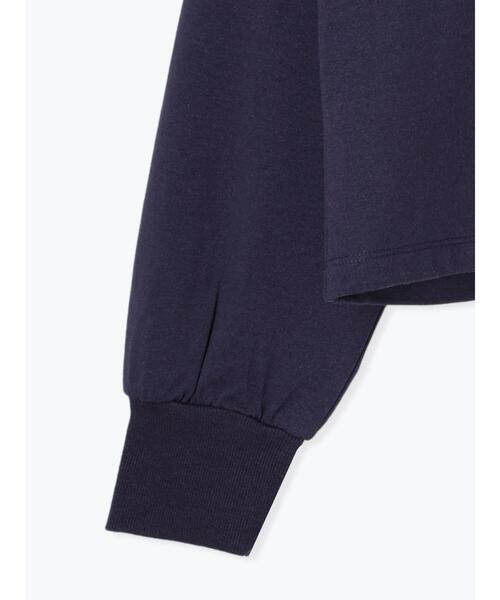 Te chichi TERRASSE（テチチテラス）の「フラワー刺繍ラガーシャツ《2025spring catalog item》（Tシャツ/カットソー・レディース・ネイビー/グレー/オフホワイト・F）」の12枚目の写真