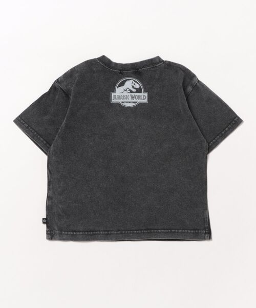 BABYDOLL（ベビードール）の「【綿100％】 親子お揃い ジュラシックワールド ロックTシャツ 0404K（Tシャツ/カットソー・キッズ・チャコールグレー・90cm/100cm/110cm/120cm/130cm/140cm）」の2枚目の写真