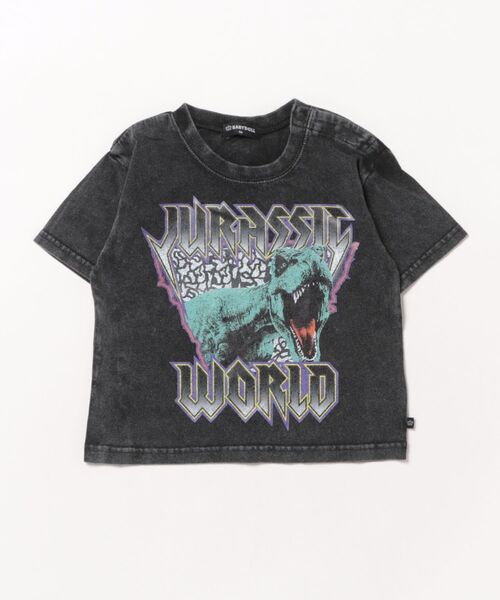 BABYDOLL（ベビードール）の「【綿100％】 親子お揃い ジュラシックワールド ロックTシャツ 0404K（Tシャツ/カットソー・キッズ・チャコールグレー・90cm/100cm/110cm/120cm/130cm/140cm）」の7枚目の写真