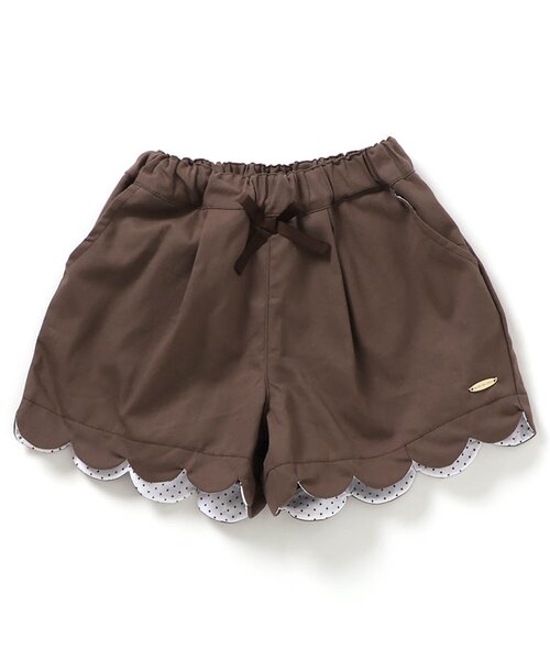 apres les cours（アプレレクール）の「【ジュニア対応】スカラップショートパンツ（その他パンツ・キッズ・アイボリー/インディゴブルー/ラベンダー/ブラウン・80/90/100/110/120/130/140）」の20枚目の写真