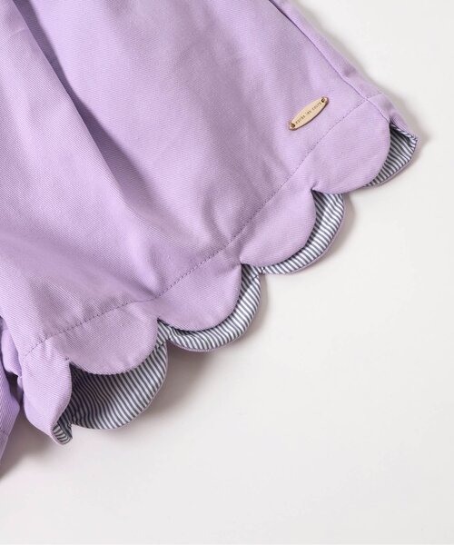 apres les cours（アプレレクール）の「【ジュニア対応】スカラップショートパンツ（その他パンツ・キッズ・アイボリー/インディゴブルー/ラベンダー/ブラウン・80/90/100/110/120/130/140）」の11枚目の写真