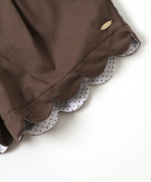 apres les cours（アプレレクール）の「【ジュニア対応】スカラップショートパンツ（その他パンツ・キッズ・アイボリー/インディゴブルー/ラベンダー/ブラウン・80/90/100/110/120/130/140）」の6枚目の写真