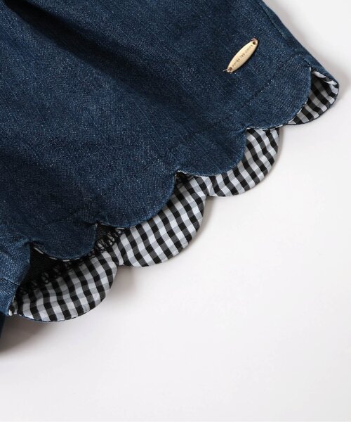 apres les cours（アプレレクール）の「【ジュニア対応】スカラップショートパンツ（その他パンツ・キッズ・アイボリー/インディゴブルー/ラベンダー/ブラウン・80/90/100/110/120/130/140）」の7枚目の写真