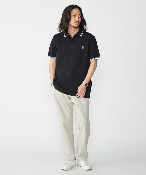 FRED PERRY（フレッドペリー）の「FRED PERRY: M3600 TWIN TIPPED FRED PERRY ポロシャツ（ポロシャツ・メンズ・ネイビー/ブラック・LARGE/MEDIUM/SMALL/X-LARGE）」の10枚目の写真