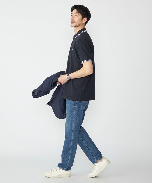 FRED PERRY（フレッドペリー）の「FRED PERRY: M3600 TWIN TIPPED FRED PERRY ポロシャツ（ポロシャツ・メンズ・ネイビー/ブラック・LARGE/MEDIUM/SMALL/X-LARGE）」の8枚目の写真