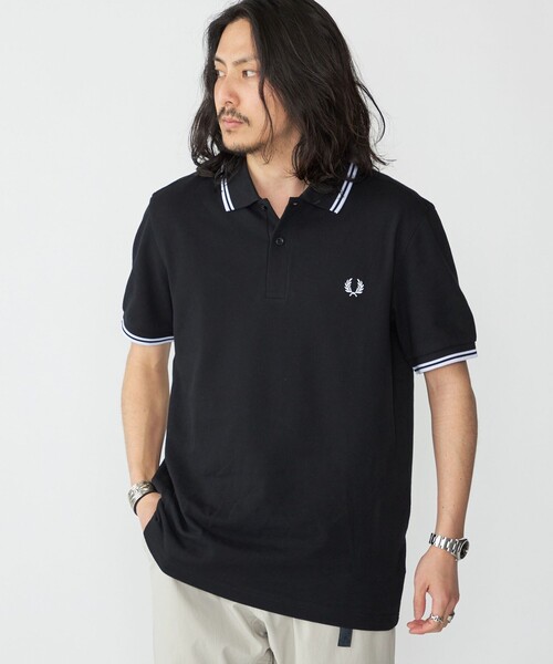 FRED PERRY（フレッドペリー）の「FRED PERRY: M3600 TWIN TIPPED FRED PERRY ポロシャツ（ポロシャツ・メンズ・ネイビー/ブラック・LARGE/MEDIUM/SMALL/X-LARGE）」の22枚目の写真