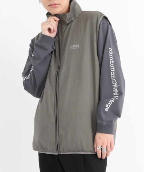 Manhattan Portage(マンハッタンポーテージ)の「Stand Vest(その他アウター・メンズ・グレイッシュベージュ/ブラック・SMALL/MEDIUM/LARGE/X-LARGE)」の12枚目の写真