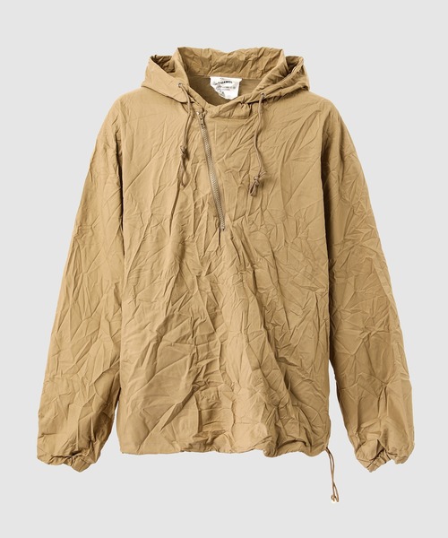 DIGAWEL(ディガウェル)の「Half zip hoodie (crease finish)(その他アウター・メンズ・ベージュ/ネイビー・2)」の1枚目の写真
