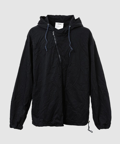 DIGAWEL(ディガウェル)の「Half zip hoodie (crease finish)(その他アウター・メンズ・ベージュ/ネイビー・2)」の2枚目の写真