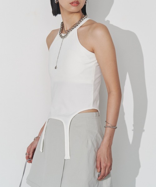 Solace（ソレイス）の「アメスリガーターリブカップインタンクトップ（タンクトップ・レディース・ブラック/ホワイト・FREE）」の11枚目の写真