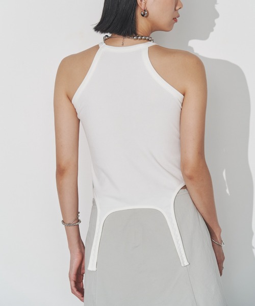 Solace（ソレイス）の「アメスリガーターリブカップインタンクトップ（タンクトップ・レディース・ブラック/ホワイト・FREE）」の12枚目の写真