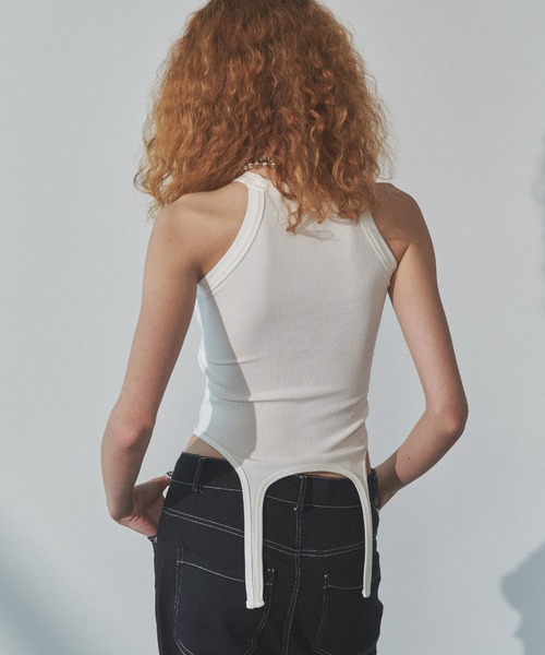 Solace（ソレイス）の「アメスリガーターリブカップインタンクトップ（タンクトップ・レディース・ブラック/ホワイト・FREE）」の19枚目の写真