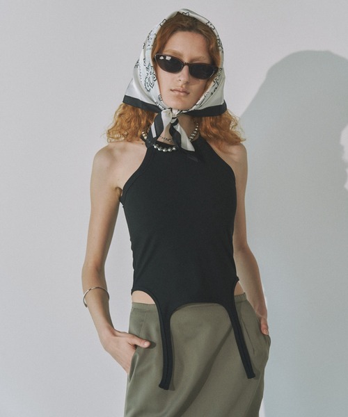 Solace（ソレイス）の「アメスリガーターリブカップインタンクトップ（タンクトップ・レディース・ブラック/ホワイト・FREE）」の22枚目の写真