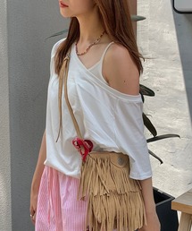 Teem Store（チームストア）の「シンプル無地オフショルT（Tシャツ/カットソー）」