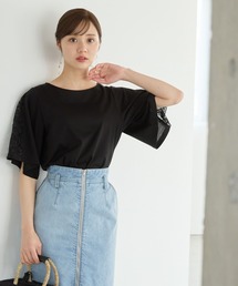 Andemiu | フレアソデレースTシャツ451398(Tシャツ/カットソー)