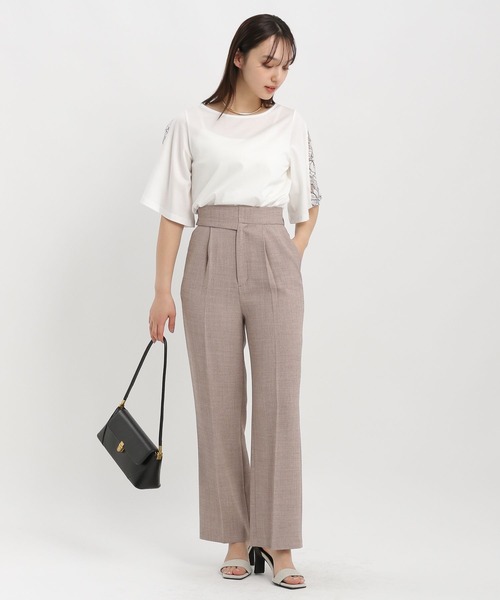 Andemiu（アンデミュウ）の「フレアソデレースTシャツ451398（Tシャツ/カットソー・レディース・ブルー/オフホワイト/ネイビー/ブラック・FREE）」の22枚目の写真