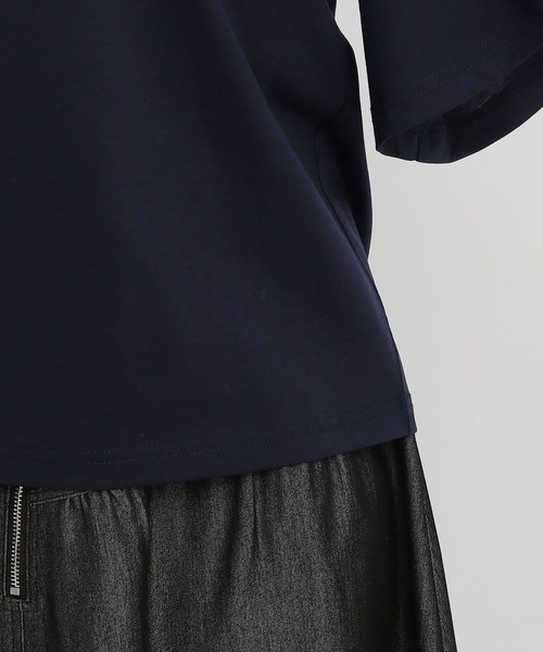 Andemiu（アンデミュウ）の「フレアソデレースTシャツ451398（Tシャツ/カットソー・レディース・ブルー/オフホワイト/ネイビー/ブラック・FREE）」の10枚目の写真