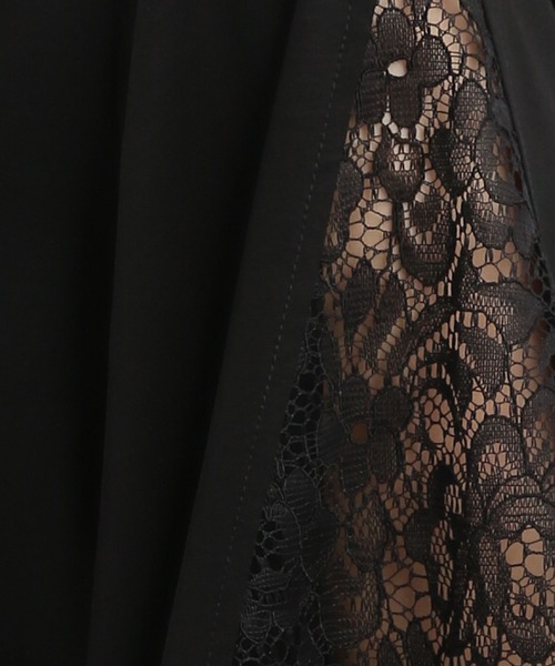 Andemiu（アンデミュウ）の「フレアソデレースTシャツ451398（Tシャツ/カットソー・レディース・ブルー/オフホワイト/ネイビー/ブラック・FREE）」の6枚目の写真