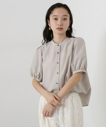 N.（N. Natural Beauty Basic） | リネンライク切替スリーブブラウス(シャツ/ブラウス)