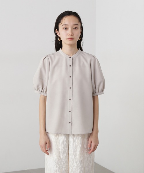 N.（N. Natural Beauty Basic）（エヌエヌナチュラルビューティーベーシック）の「リネンライク切替スリーブブラウス（シャツ/ブラウス・レディース・ネイビー系/ベージュ/ブルー系その他・MEDIUM）」の10枚目の写真