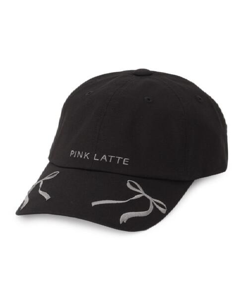 PINK-latte（ピンクラテ）の「リボン刺繍キャップ（キャップ・キッズ・ライトブルー/ブラック/アイボリー・00）」の10枚目の写真