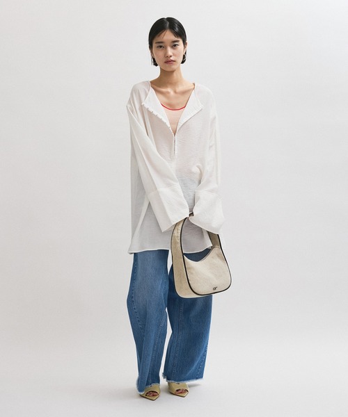 ADAM ET ROPE'（アダムエロペ）の「ワンハンドルラウンドロゴバッグ（ハンドバッグ・レディース・ブラック/ホワイト系その他5・FREE）」の5枚目の写真