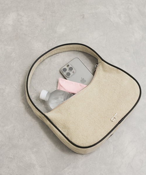 ADAM ET ROPE'（アダムエロペ）の「ワンハンドルラウンドロゴバッグ（ハンドバッグ・レディース・ブラック/ホワイト系その他5・FREE）」の9枚目の写真