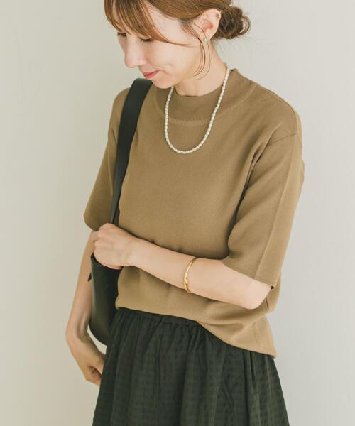 ITEMS URBANRESEARCH(アイテムズ アーバンリサーチ)の「ソウバリハンソデニット(ニット/セーター・レディース・ベージュ系その他/オフホワイト/ブラック・FREE)」の20枚目の写真