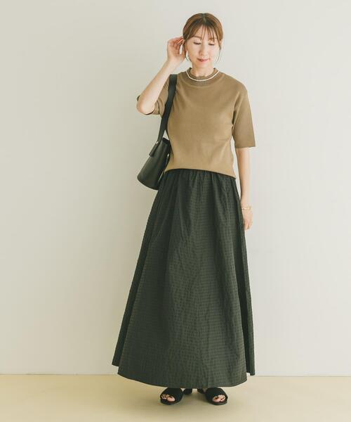 ITEMS URBANRESEARCH(アイテムズ アーバンリサーチ)の「ソウバリハンソデニット(ニット/セーター・レディース・ベージュ系その他/オフホワイト/ブラック・FREE)」の17枚目の写真