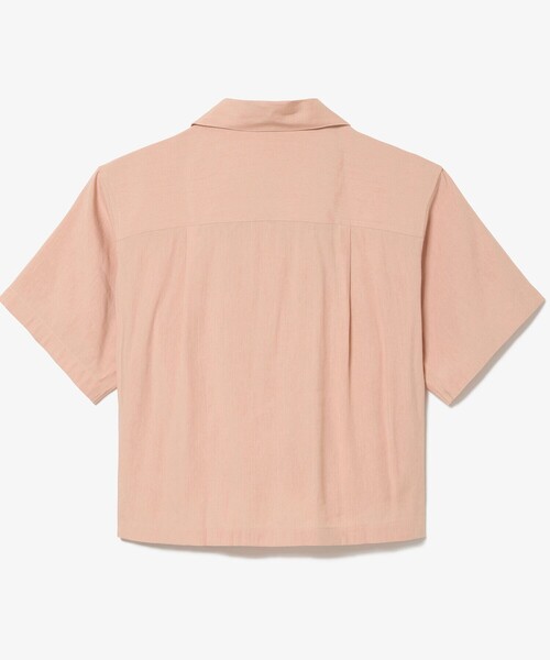 LACOSTE（ラコステ）の「リネン×レーヨンオープンカラーシャツ（シャツ/ブラウス・レディース・グレイッシュブルー/ブラウン・34/36/38/40）」の19枚目の写真