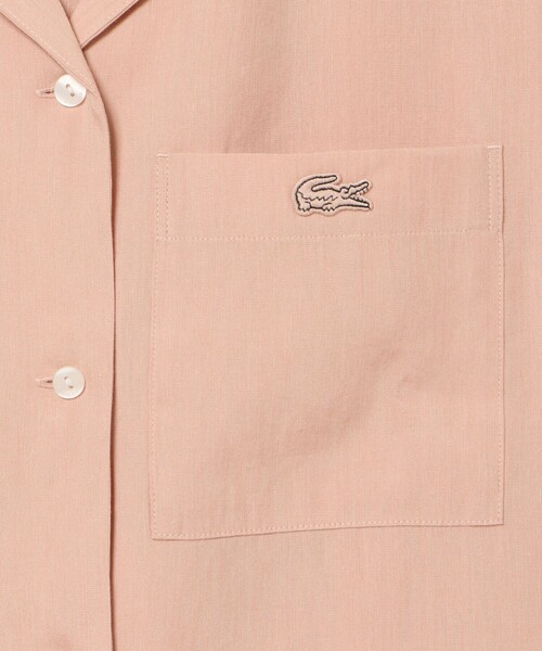 LACOSTE（ラコステ）の「リネン×レーヨンオープンカラーシャツ（シャツ/ブラウス・レディース・グレイッシュブルー/ブラウン・34/36/38/40）」の22枚目の写真