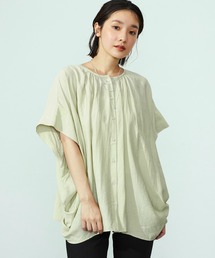 Lee/リー【直営店・EC別注】ギャザーブラウス/体型カバー
