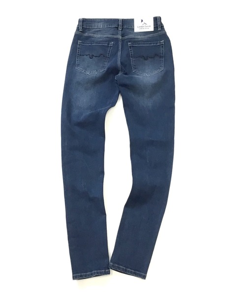 London Denim（ロンドンデニム）の「Brent Skinny Slim Fit Crash Jean/クラッシュ スキニーパンツ（デニムパンツ・メンズ・インディゴブルー・SMALL/MEDIUM/LARGE/X-LARGE）」の7枚目の写真